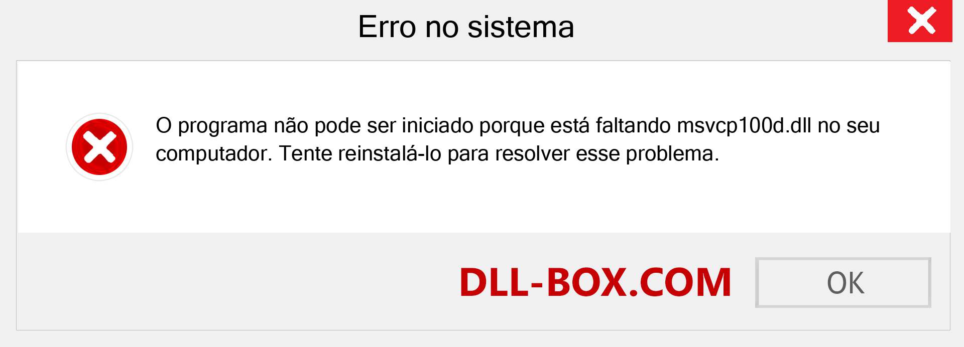 Arquivo msvcp100d.dll ausente ?. Download para Windows 7, 8, 10 - Correção de erro ausente msvcp100d dll no Windows, fotos, imagens